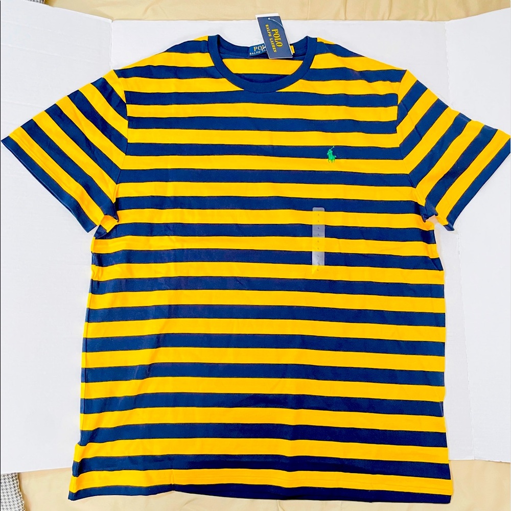 Polo by Ralph Lauren Yellow Mu Stripe T-Shirt